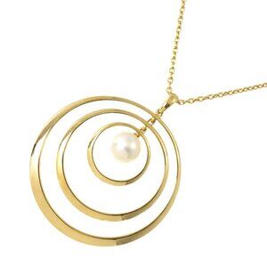 MIKIMOTO Akoya Pearl 7.5mm Long Necklace 18K YG 750 90273746